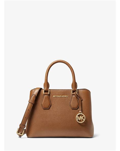 michael kors small camille satchel|Camille Small Pebbled Leather Satchel .